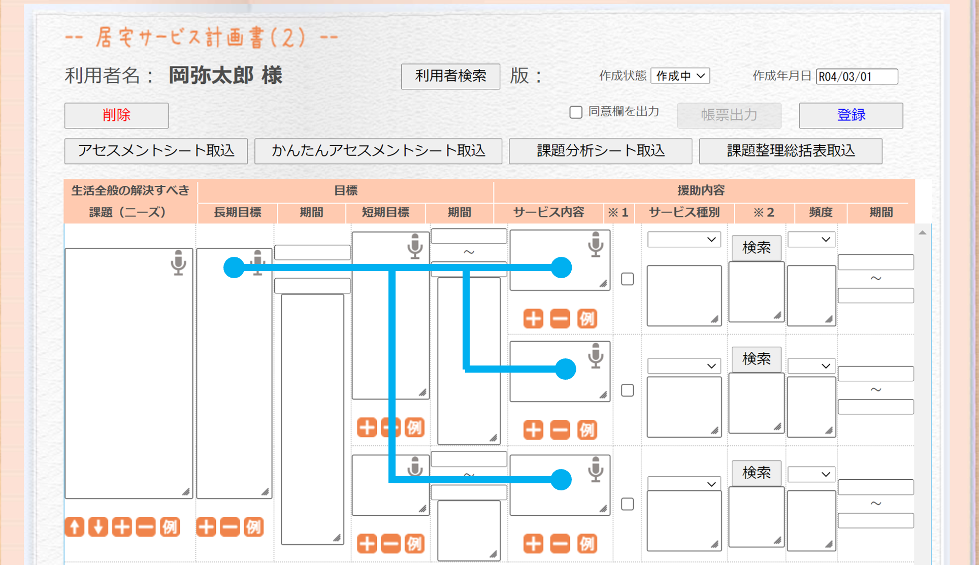 居宅サービス計画書（２）