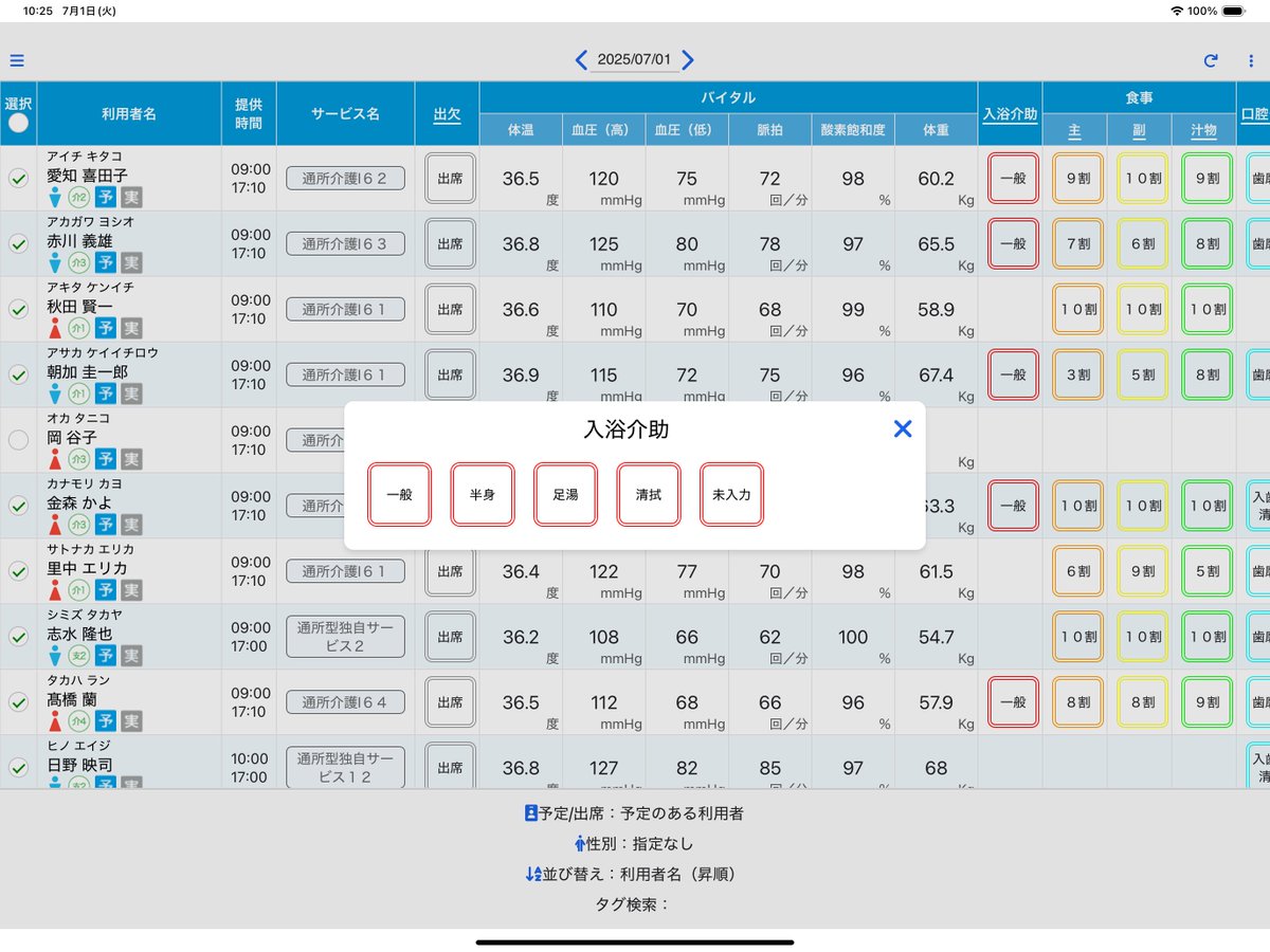一覧表示モード